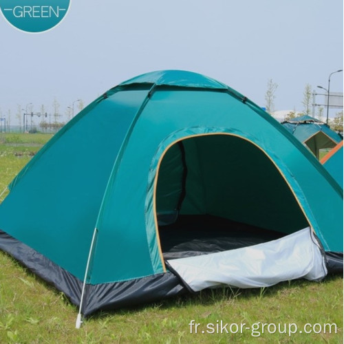 Tente automatique pliante de camping extérieur 3-4 personnes plage simple ouverte rapide ouverte tente automatique